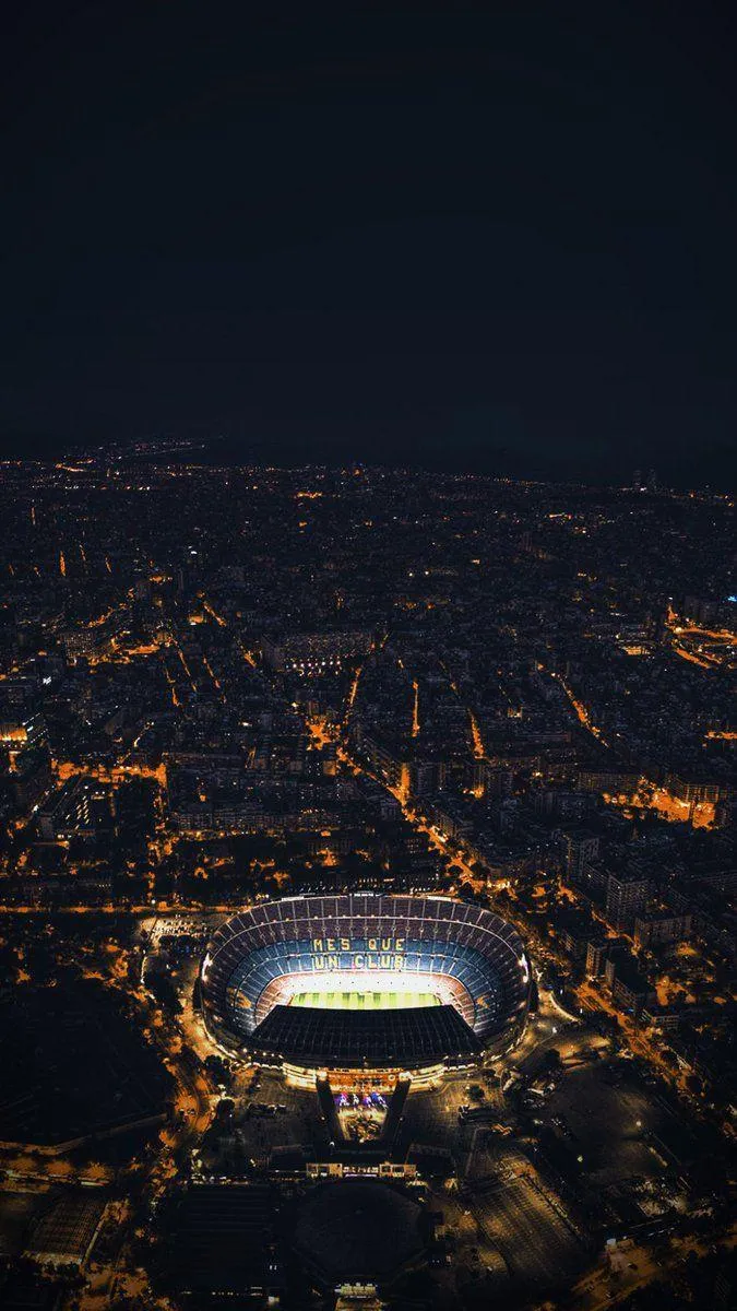 Camp Nou Phone Wallpaper