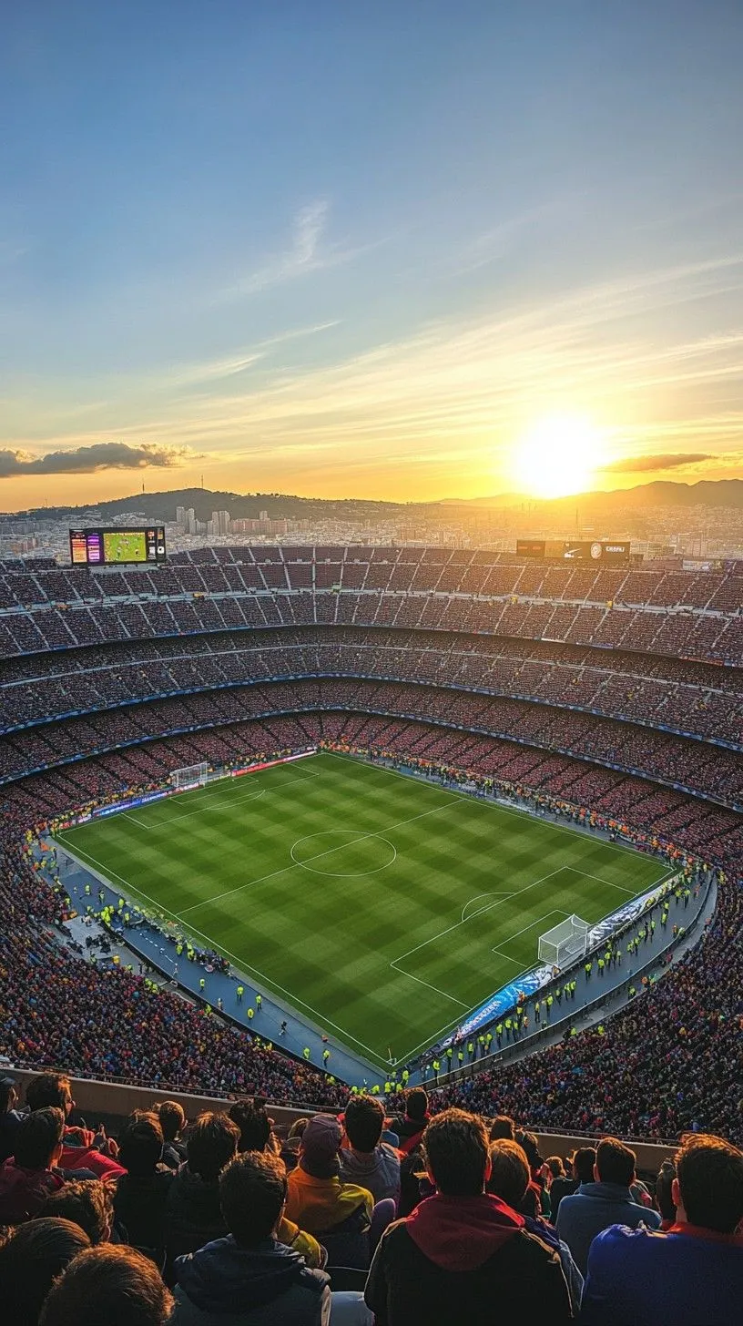 Free Sunset Stadium View Image, Sunset, Spectators