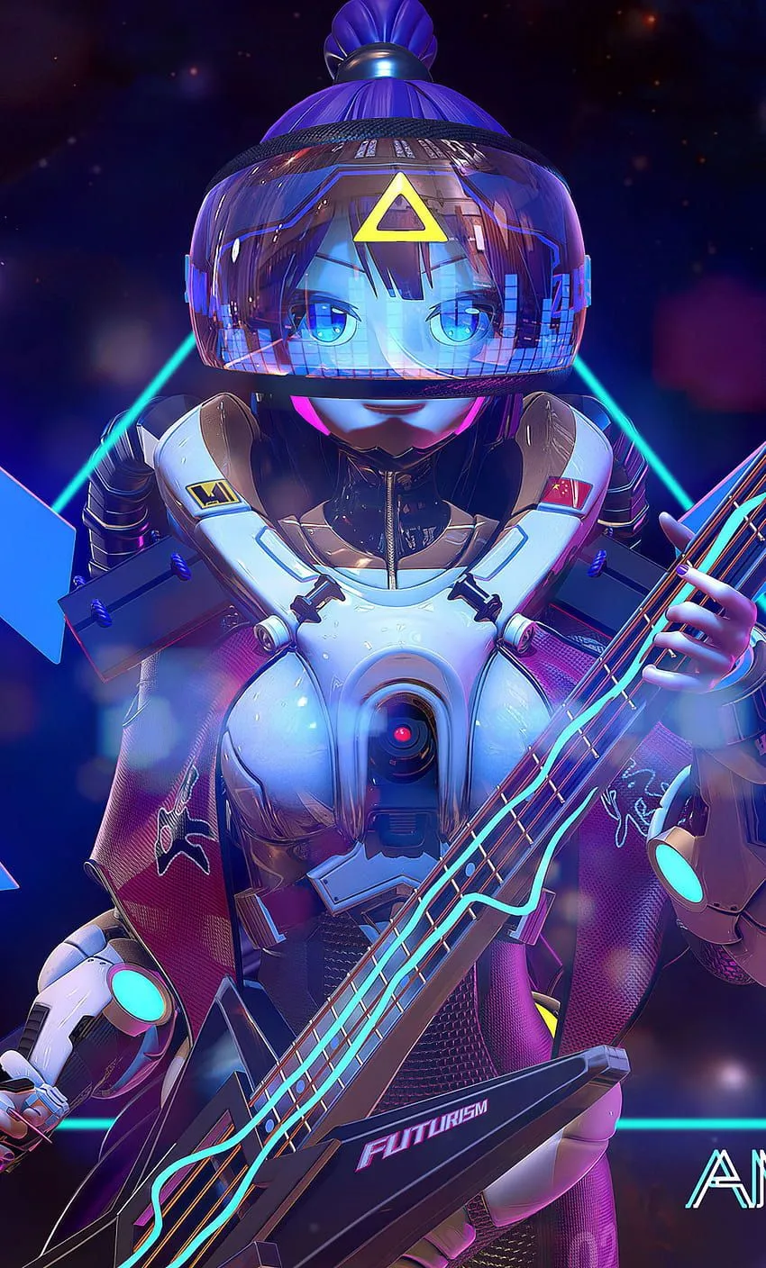 Anime Cyberpunk Girl iPhone, cyberpunk anime HD phone wallpaper