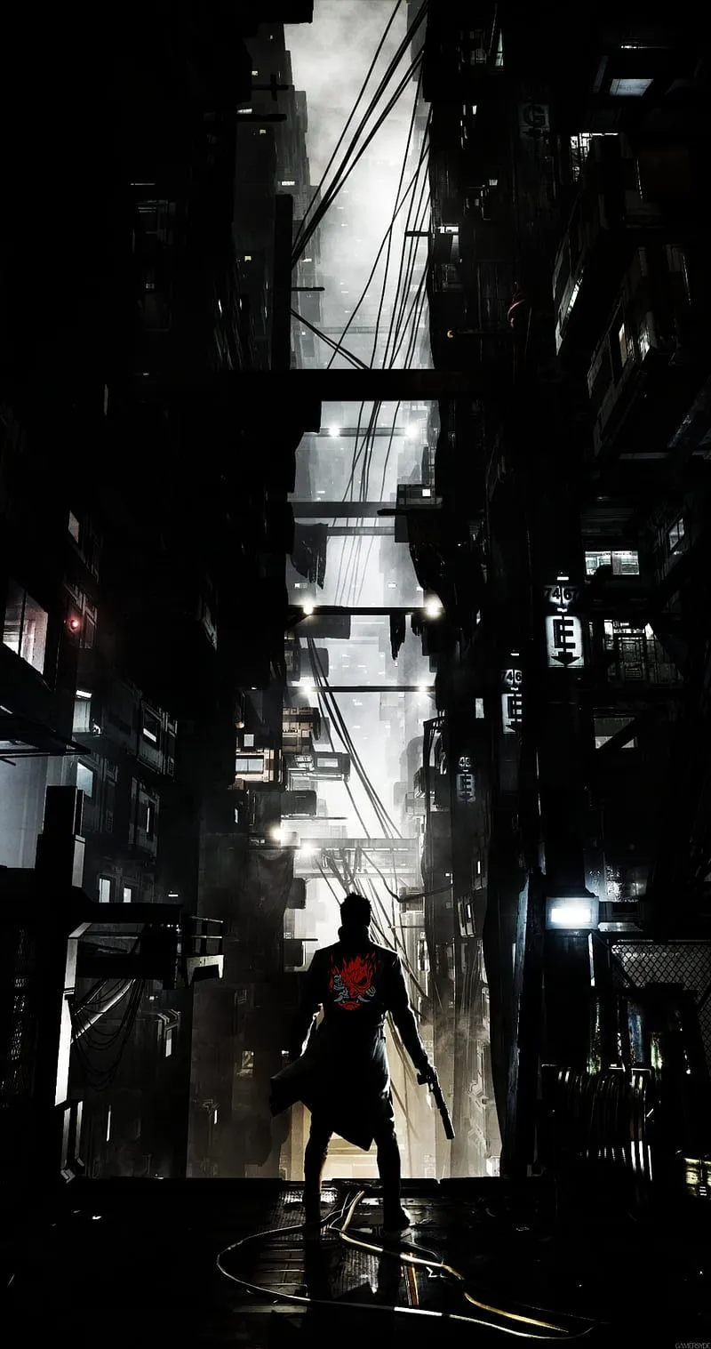 HD cyberpunk wallpaper