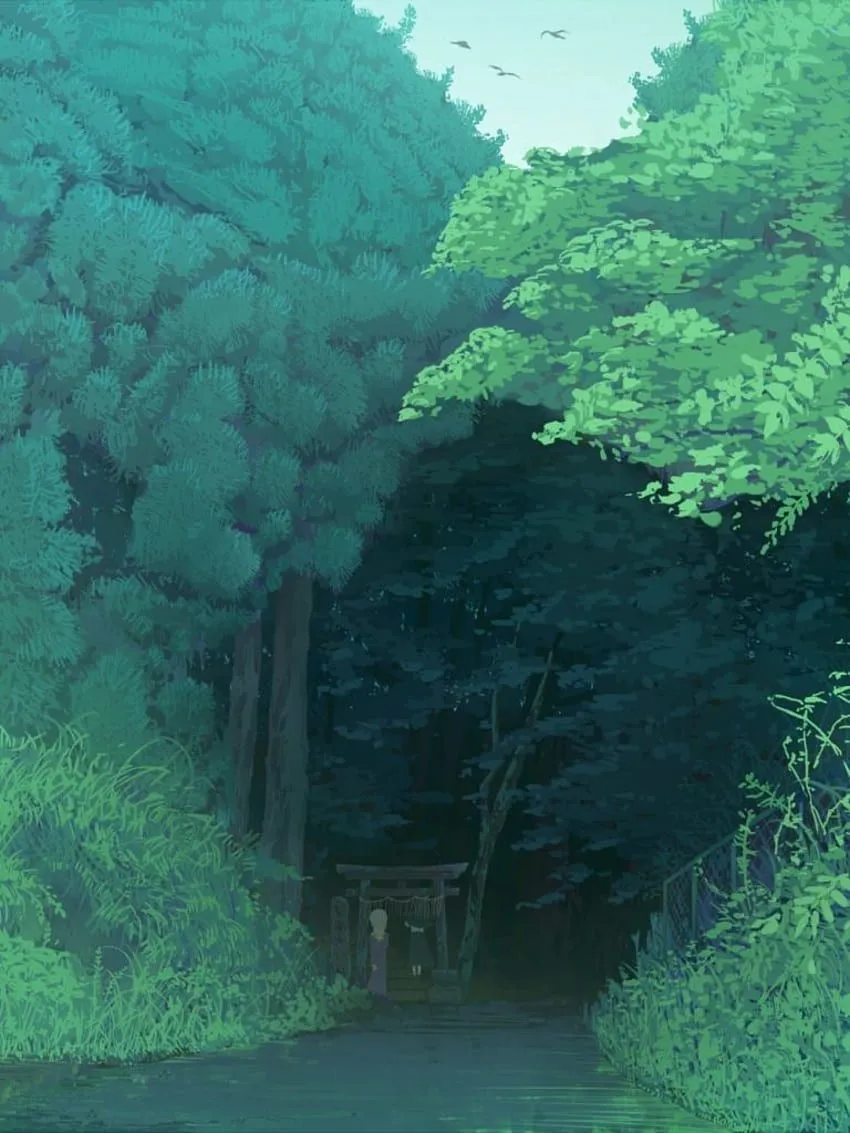 Anime Nature - [] for your, Mobile & Tablet. Explore Aesthetic Green PC. Aesthetic Green PC, Aesthetic Green, Aesthetic HD phone wallpaper