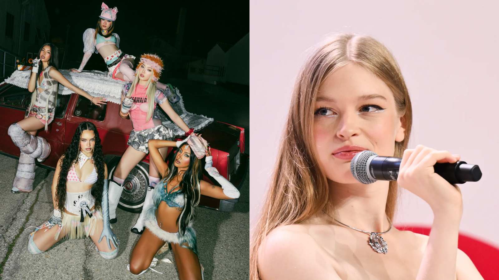 KATSEYE drops the music video for “Pinky Up, ” featuring a Vivian Wilson cameo