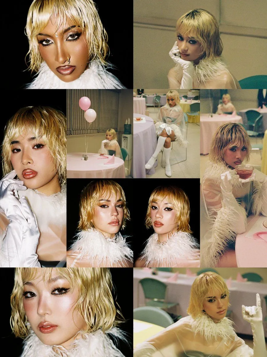 KATSEYE releases the concept photo for “PINKY UP.”