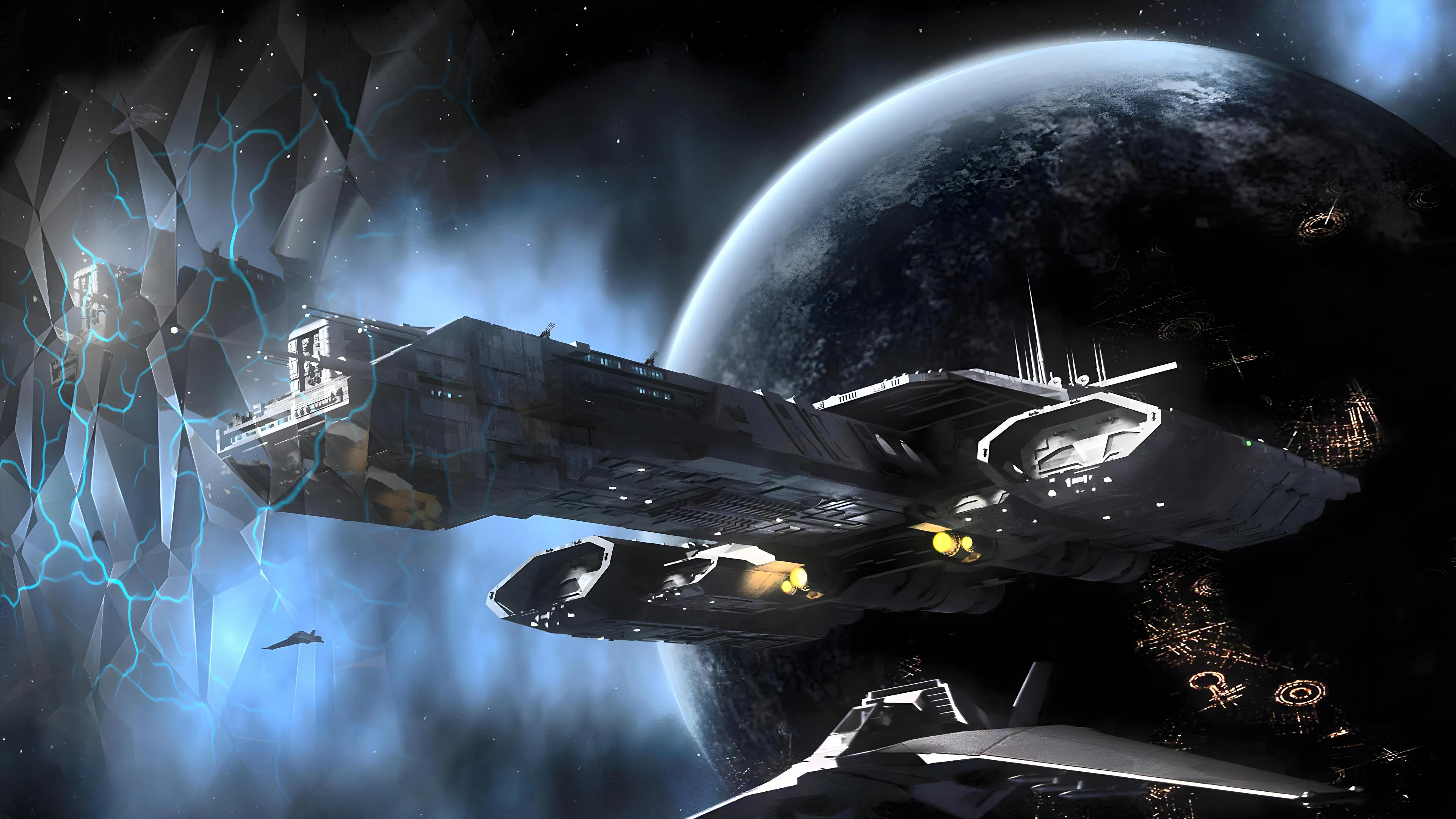 4K Ultra HD Sci Fi Spaceship Odysseyx2160