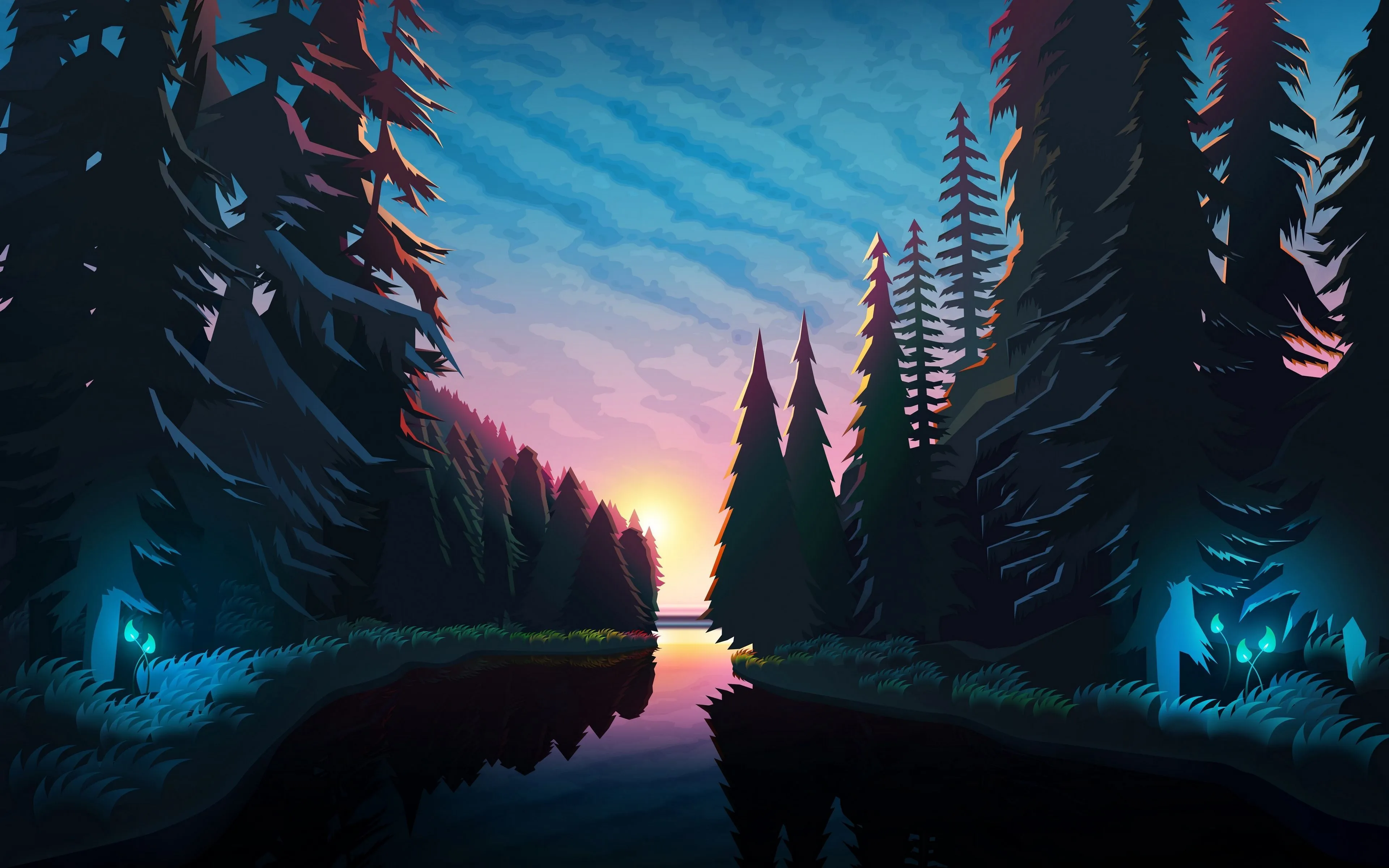 Computer Nature Art Wallpaper, HD Background on WallpaperBat