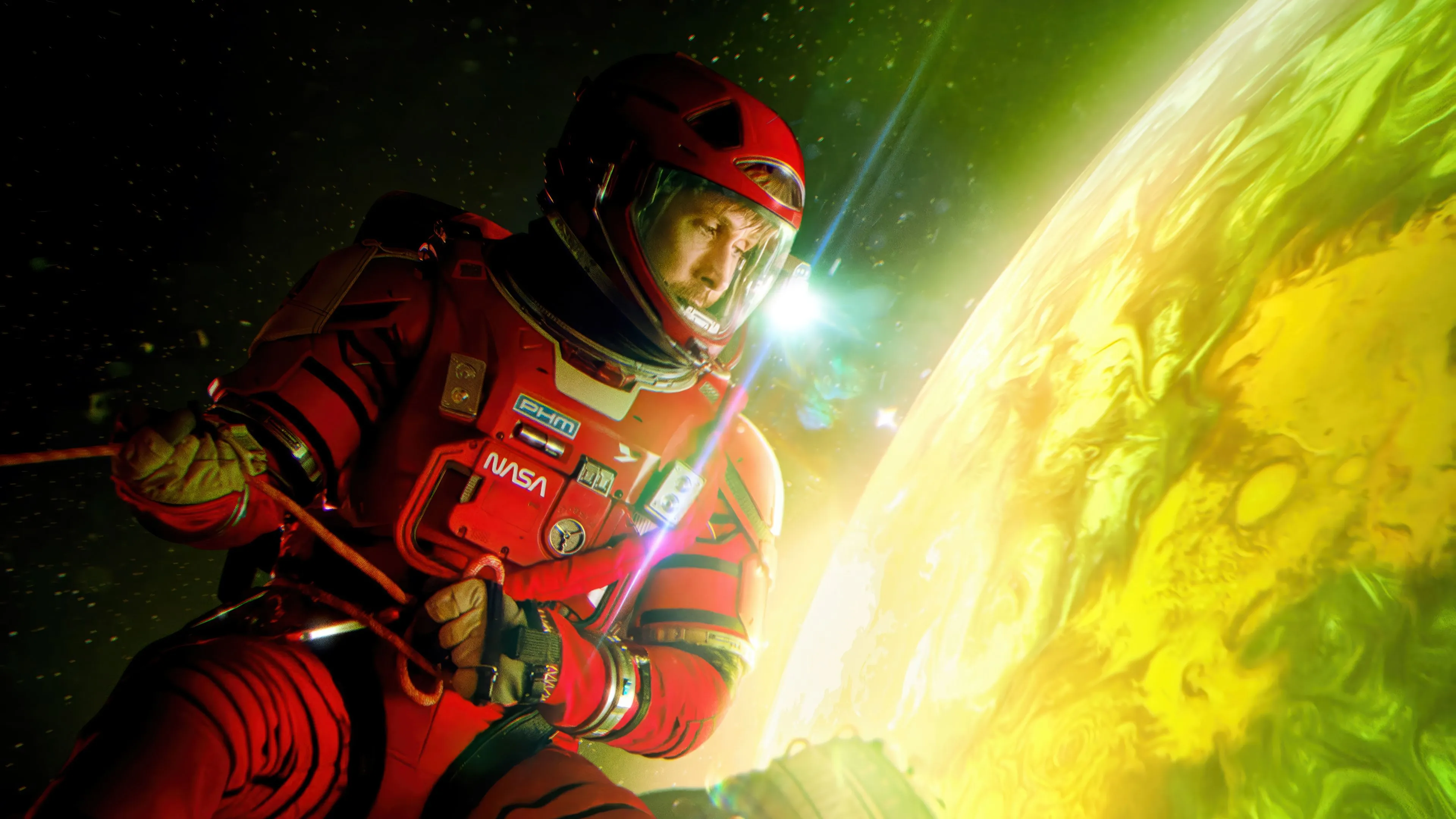 Project Hail Mary Movie Wallpaper: Red Suited Astronaut By TextlessPosterx2160