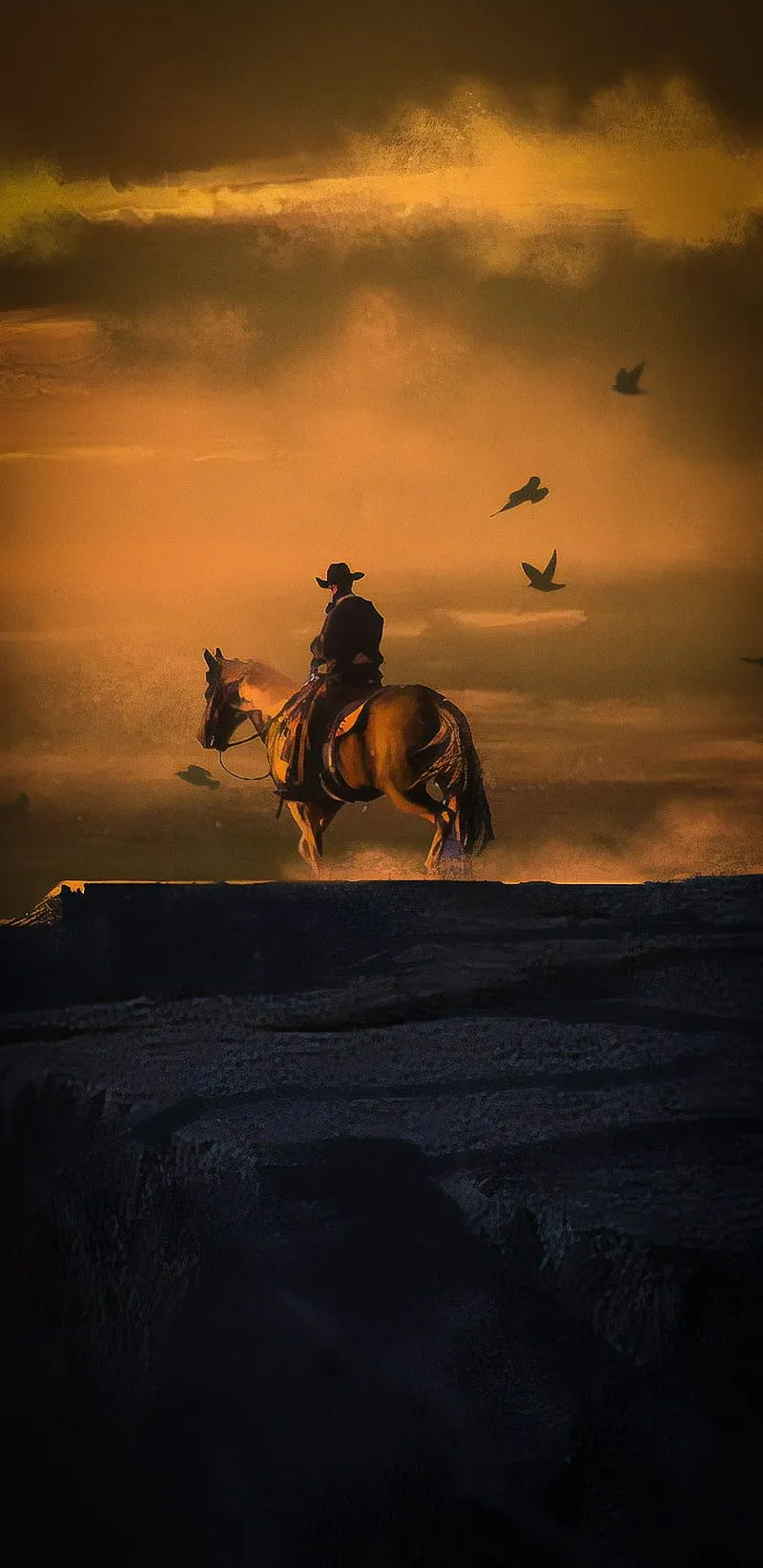 Red dead 2, amoled, gaming, samsung, HD phone wallpaper