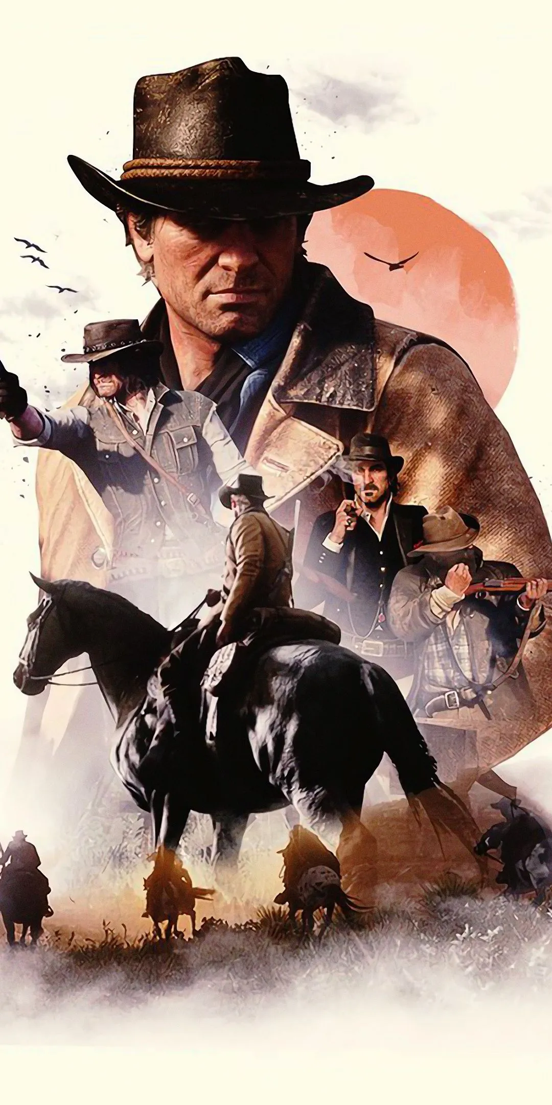 Phone wallpaper: John Marston, Red Dead Redemption, Video Game, Red Dead Redemption 2, Cowboy, Fire, Forest, Night, Red Dead, Weapon, Western 436009