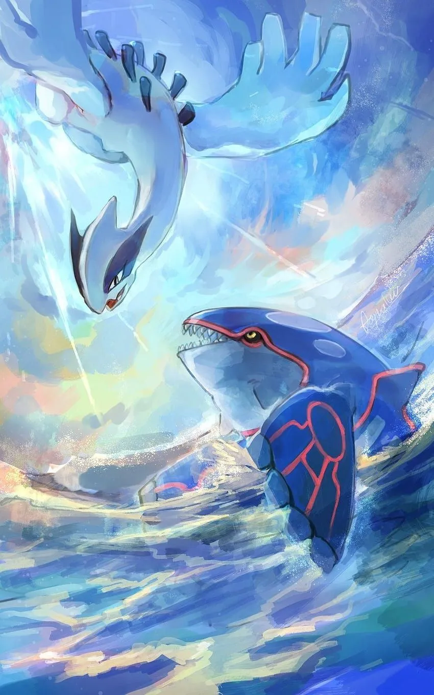 Lugia and Kyogreémon. Pokemon, Pokemon lugia, Cool pokemon, Ocean Pokemon HD phone wallpaper