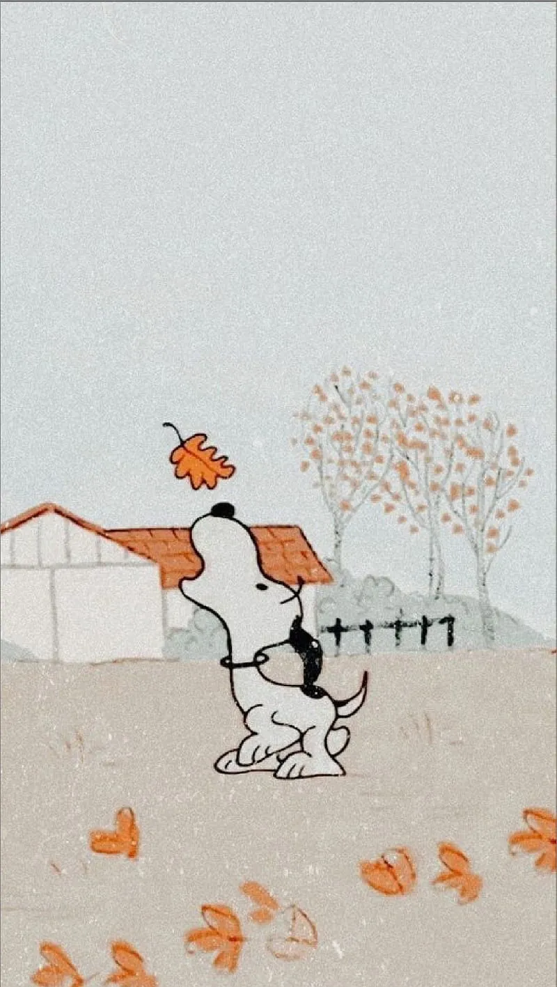 Fall, autumn, charlie brown, snoopy, HD phone wallpaper