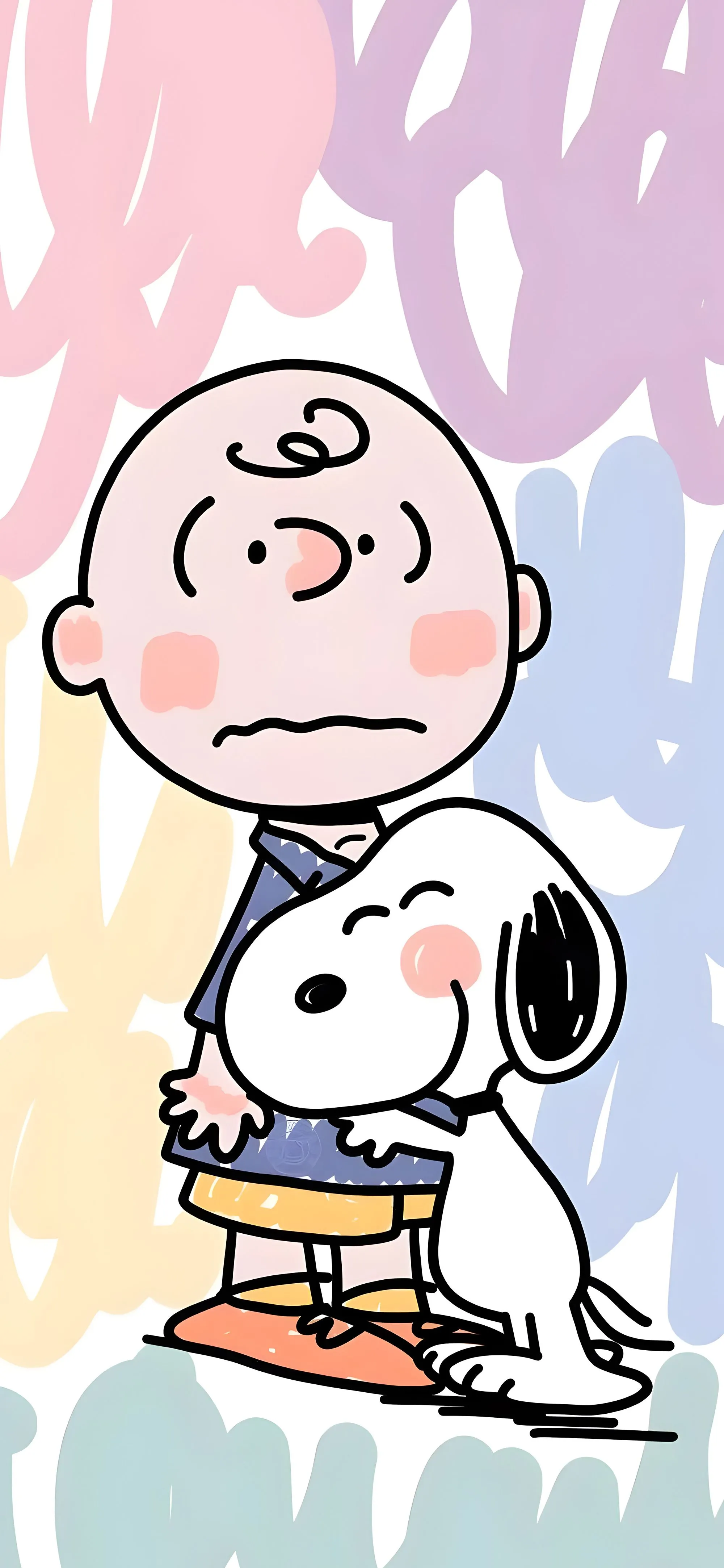 Charlie Brown and Snoopy Cute Wallpaper