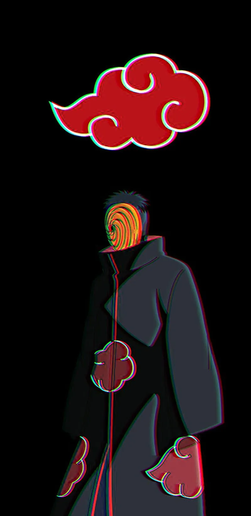 Obito uchiha, naruto, red, HD phone wallpaper