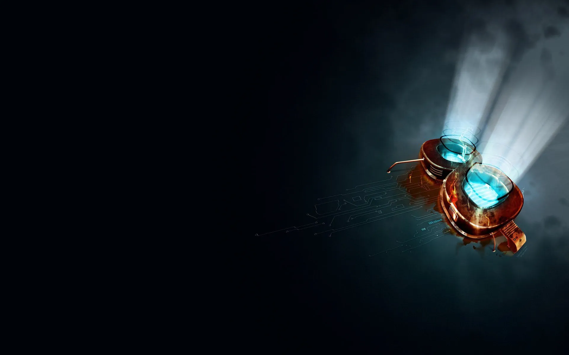 Windows 8 Tech Glow HD Wallpaper: Illuminating Digital Innovation