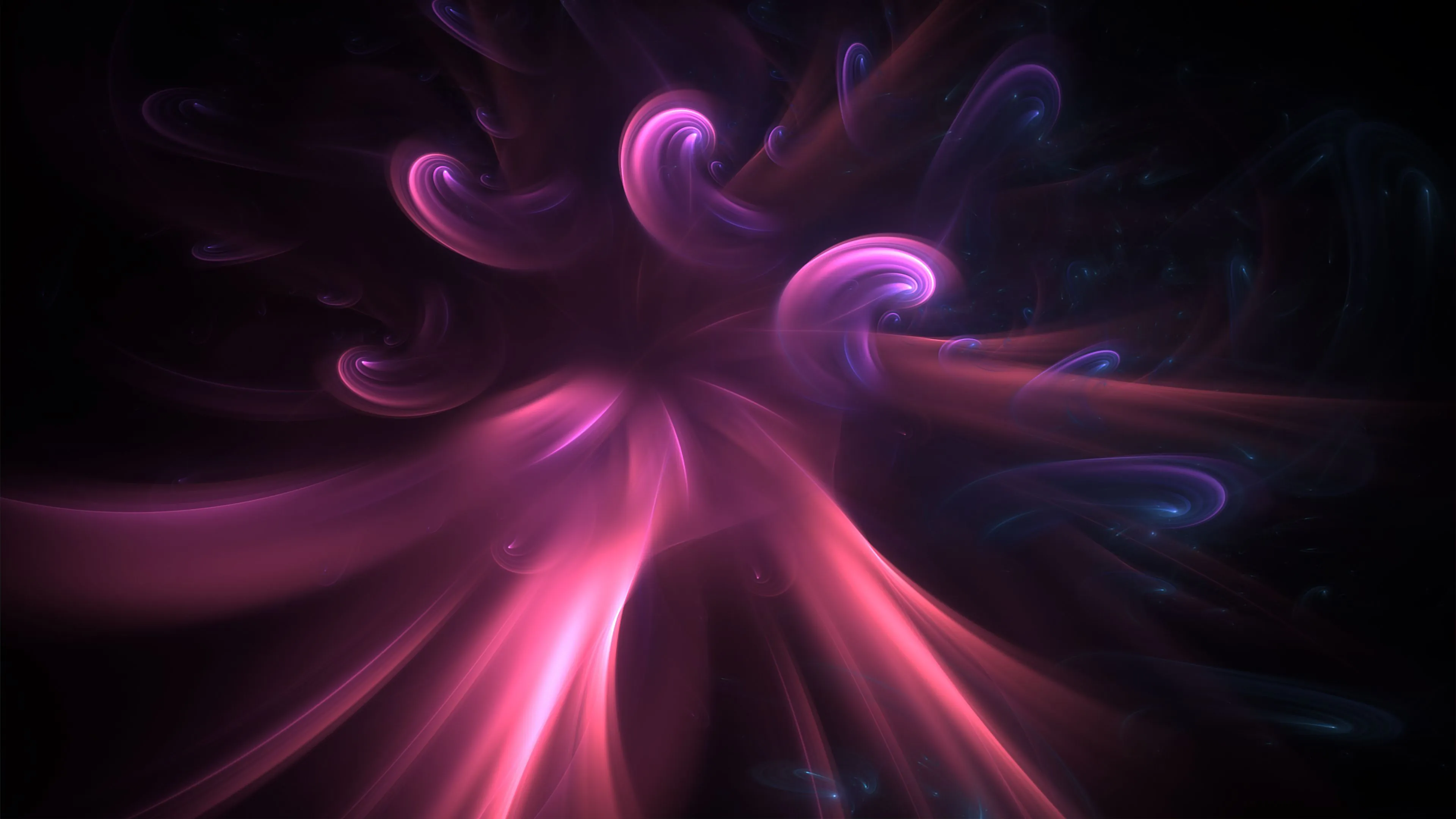 Download wallpaper 3840x2160 glow, whirlwind, purple, background HD background