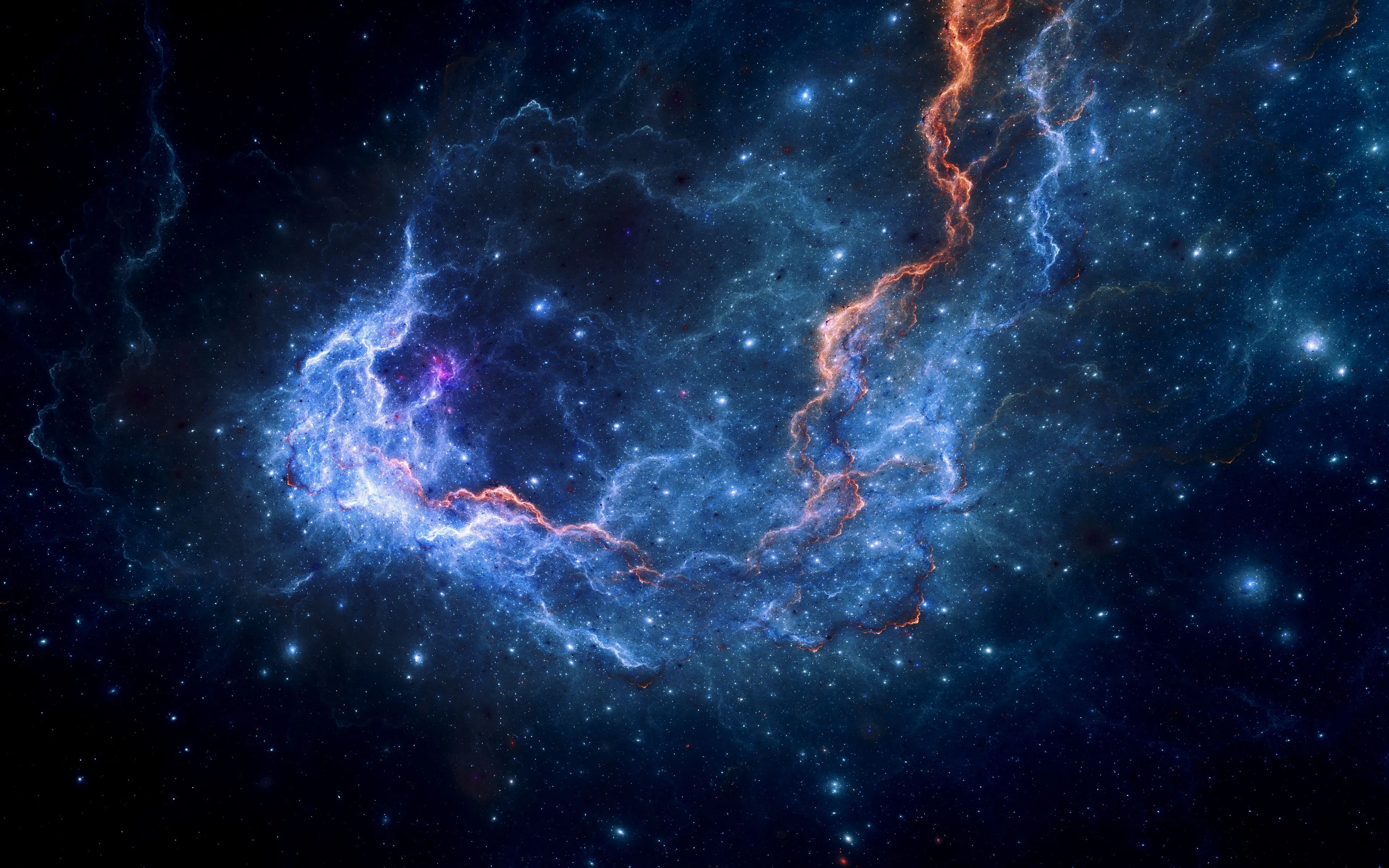 Download wallpaper 3840x2400 fractal, nebula, glow, glare, energy 4k ultra HD 16:10 HD background