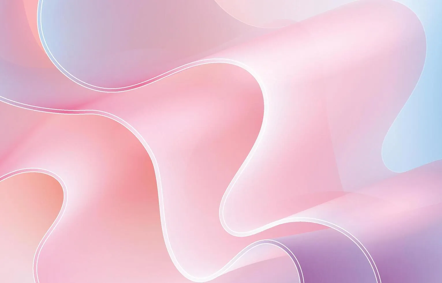 Abstract background with smooth lines in pastel colors