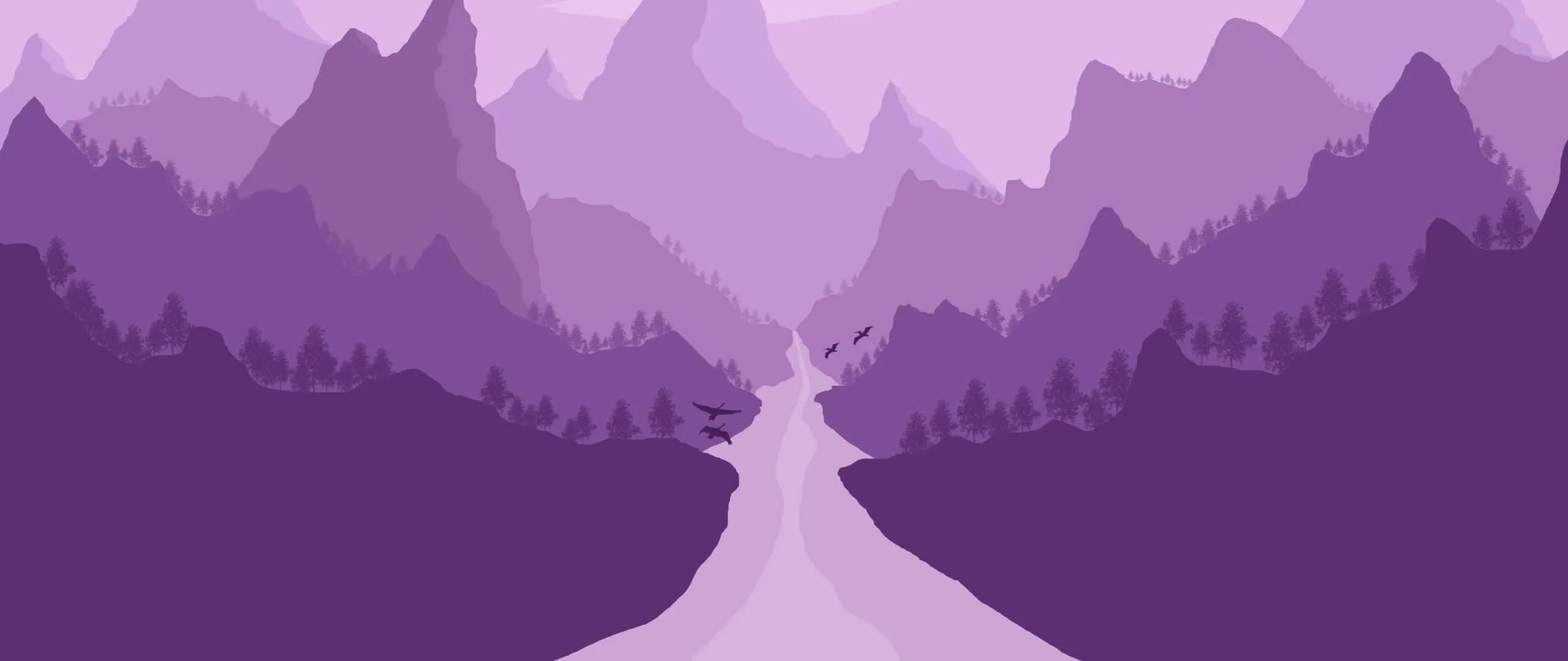Download Engage in the beauty of minimalism with a dreamy purple aesthetic Wallpaper