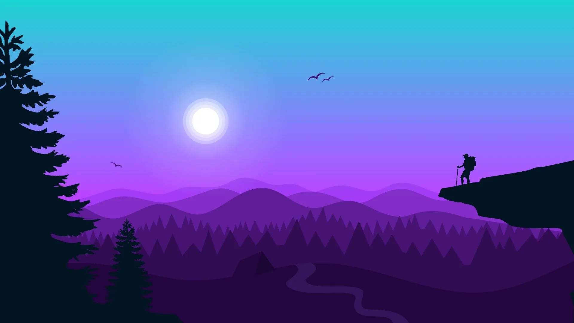 Minimalistic Purple Wallpaper, HD Background on WallpaperBat