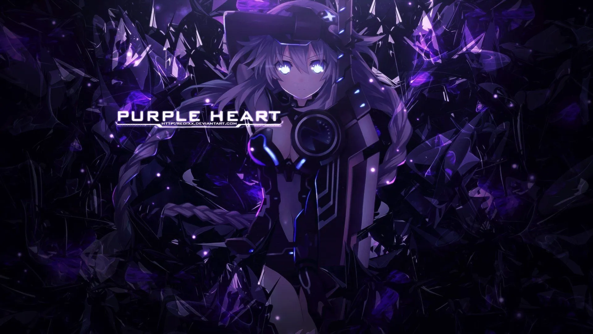 Hyperdimension Neptunia Purple Heart HD Wallpaper