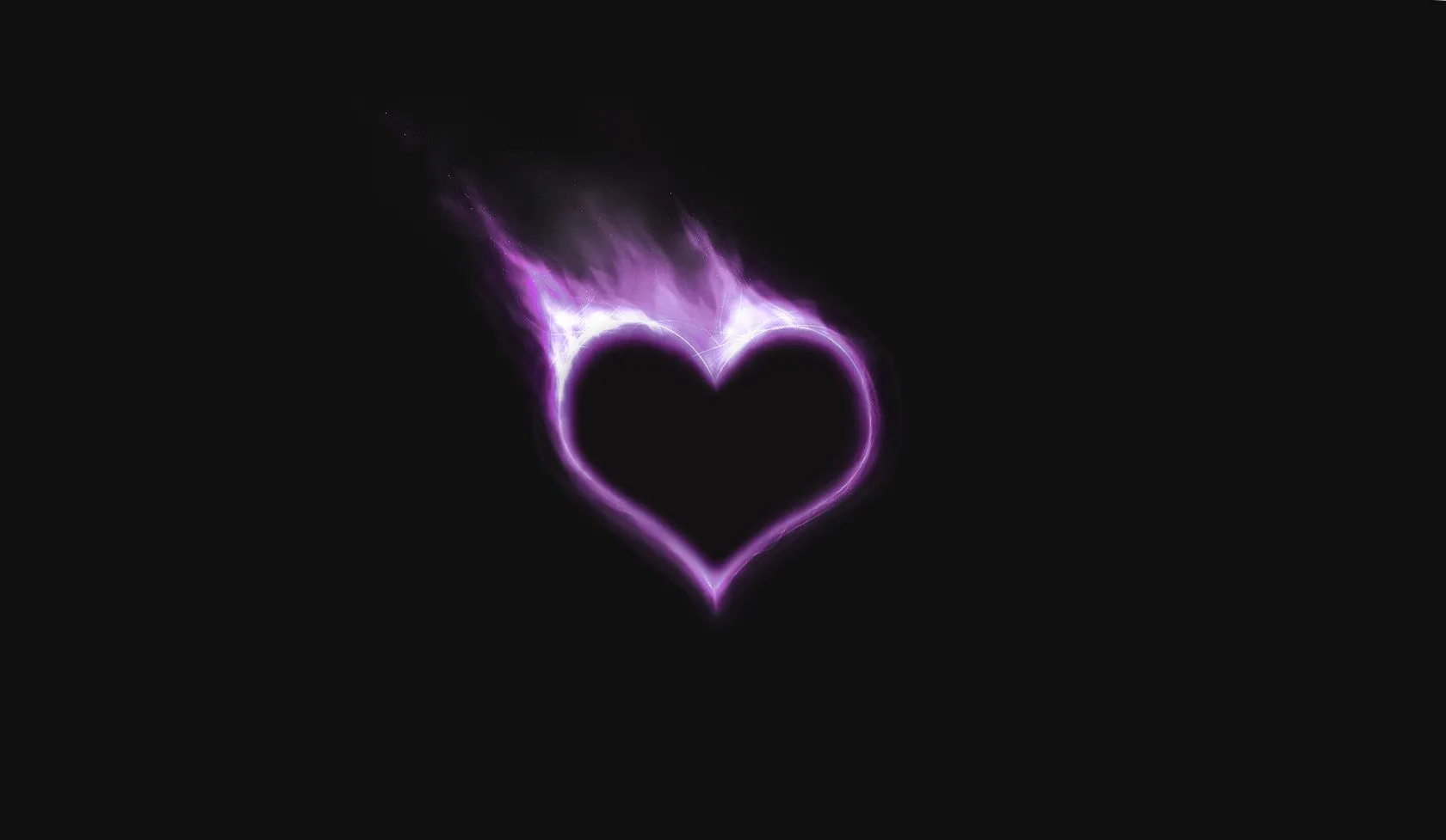 Purple Hearts Flame Wallpaper HD / Desktop and Mobile Background