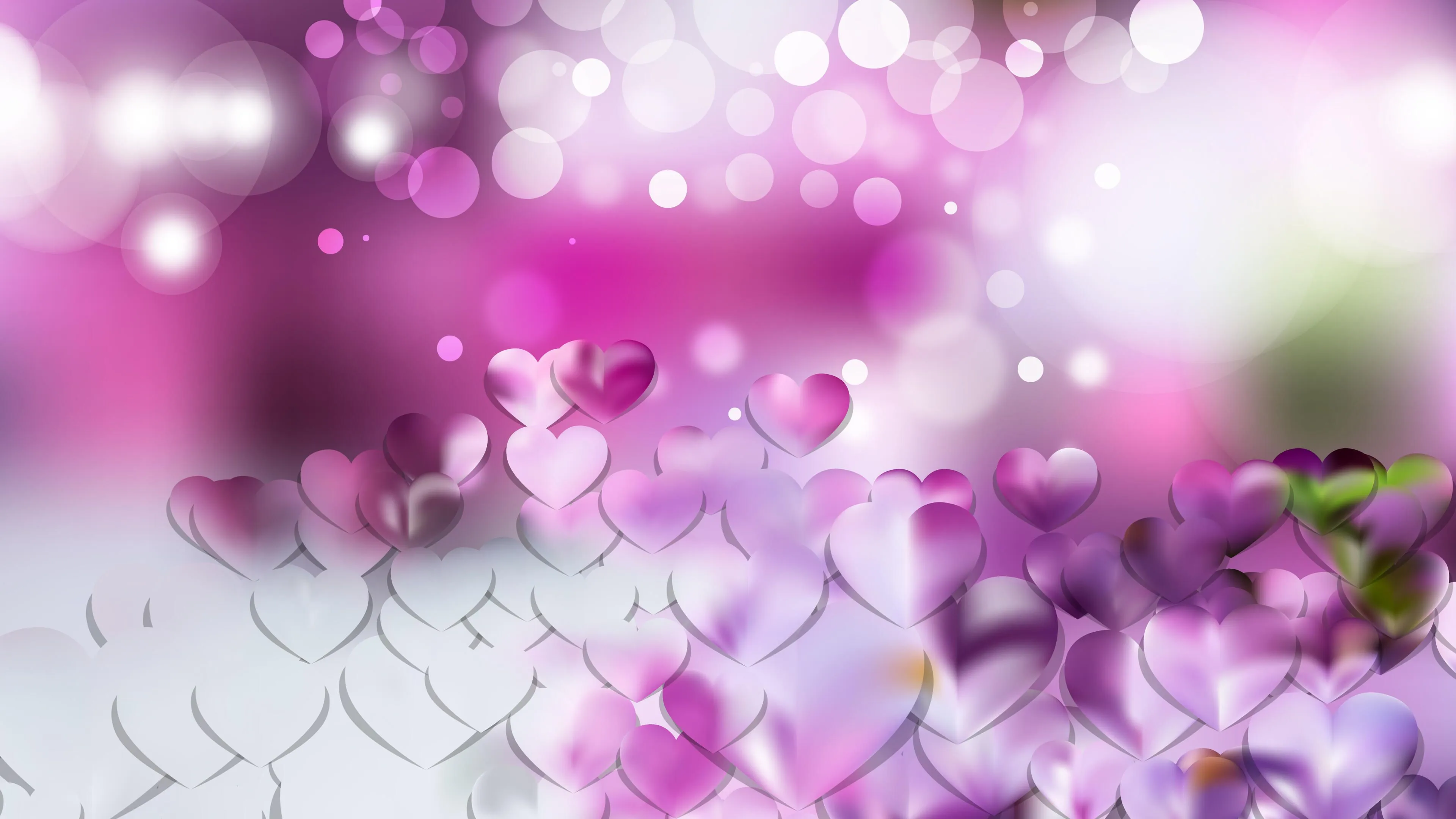 Free Download Light Purple Heart Wallpaper Background