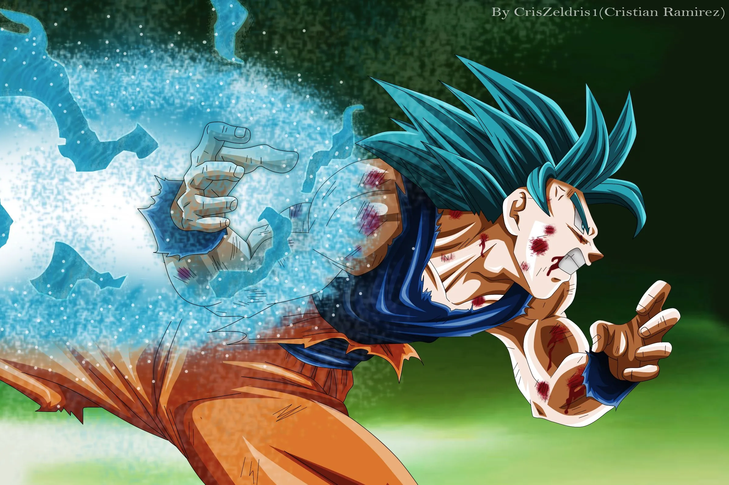 Desktop wallpaper: Dragon Ball, Anime, Goku, Super Saiyan Blue 4K free download for PC. 460627