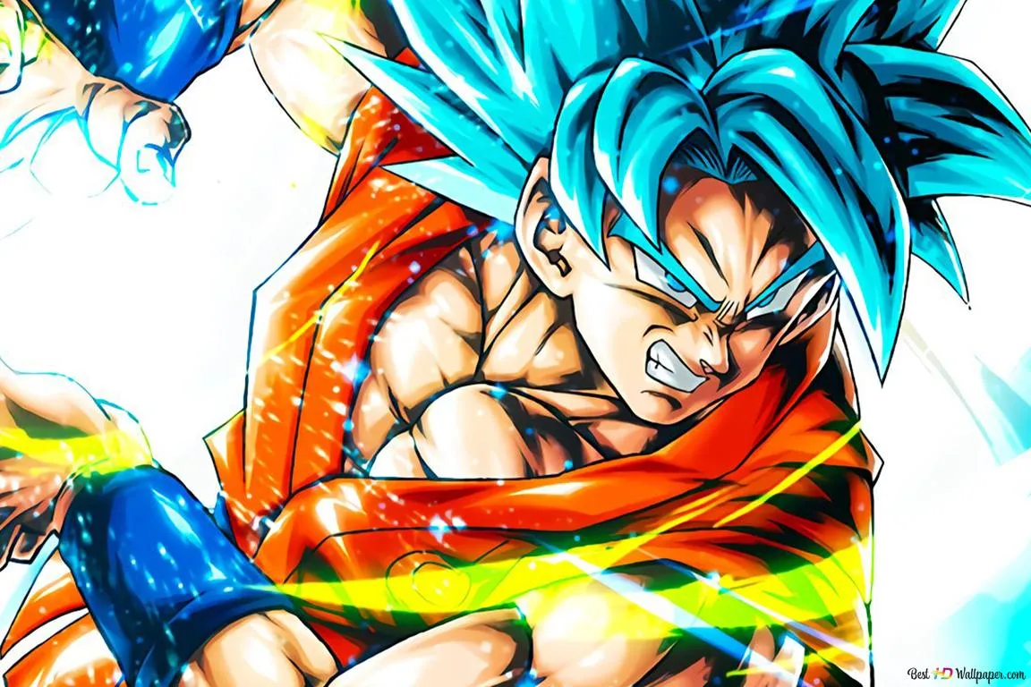 Super Saiyan Blue Goku from Dragon Ball Super F Saga HD wallpaper download