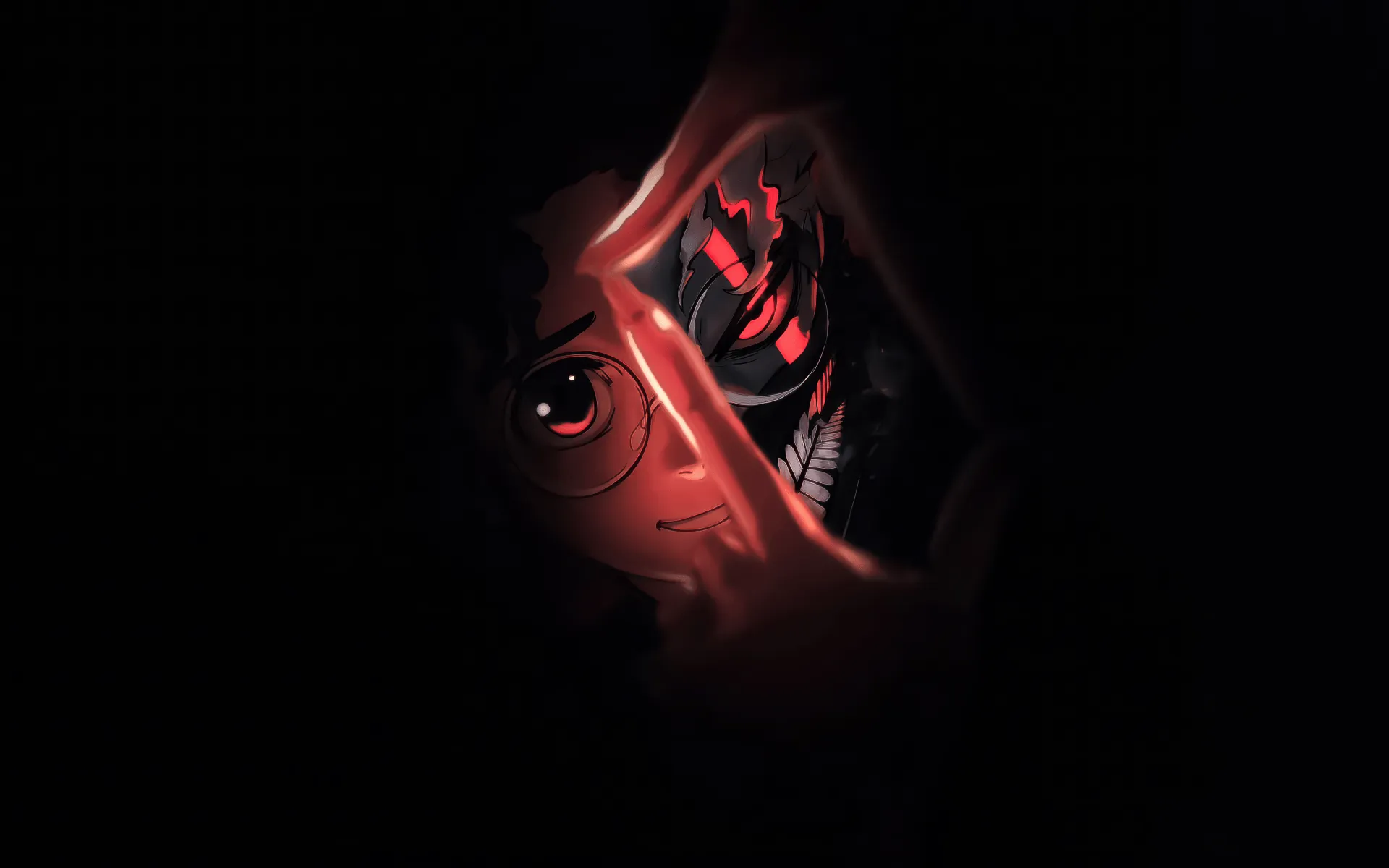 Okarun (Dandadan) Wallpaper 4K, Dark aesthetic, Ken Takakura