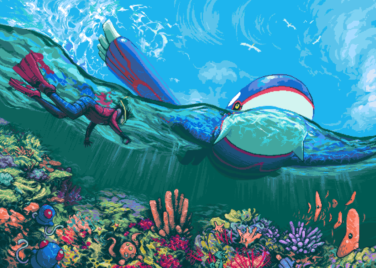 Pixel art. Pokémon Artist: @hby_stuff