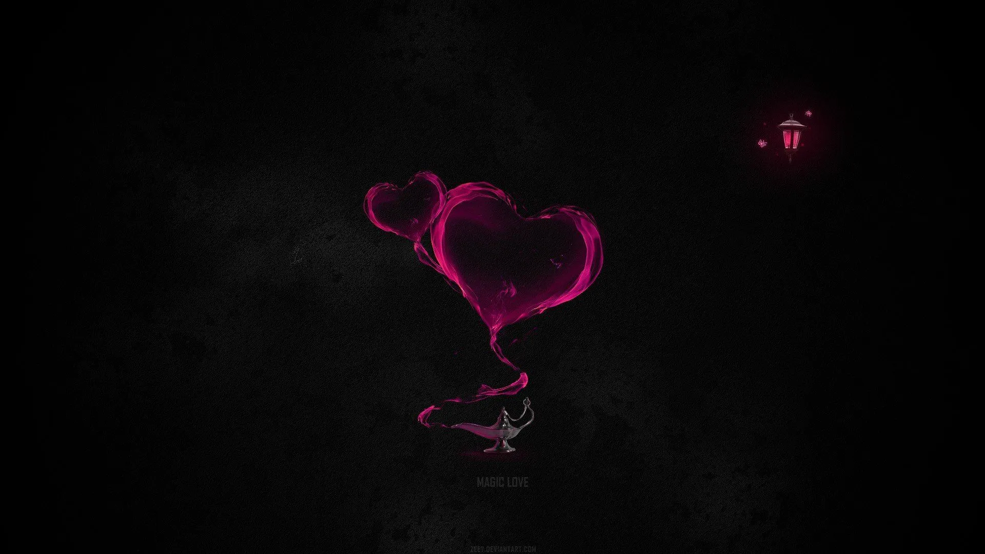 Abstract Dark Love: HD Heartfelt Wallpaperx1080