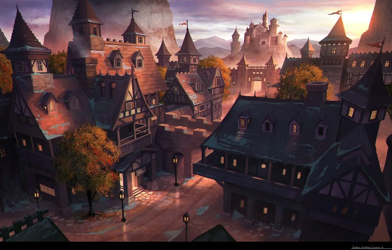 Medieval Town Wallpaper, HD Background on WallpaperBat