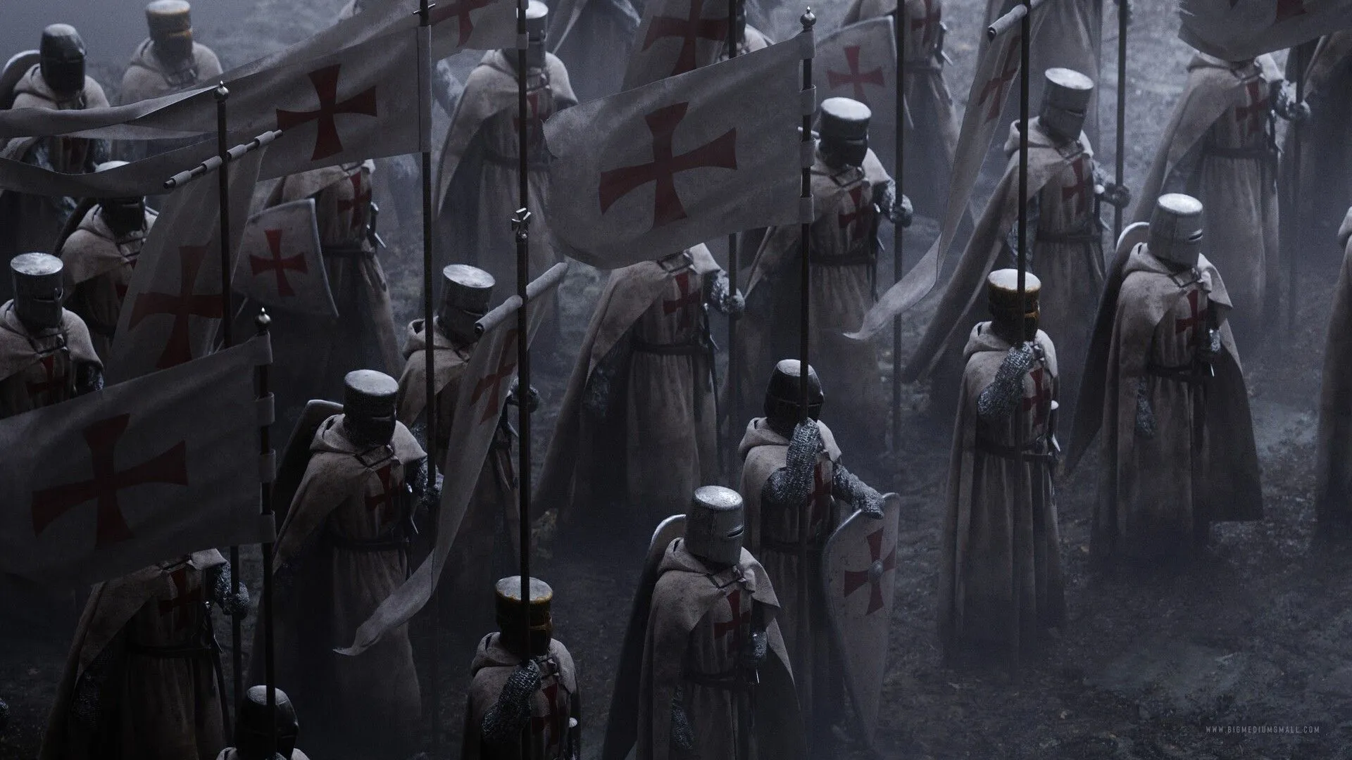 Knights Of The Crusades With Banners, HD Wallpaper