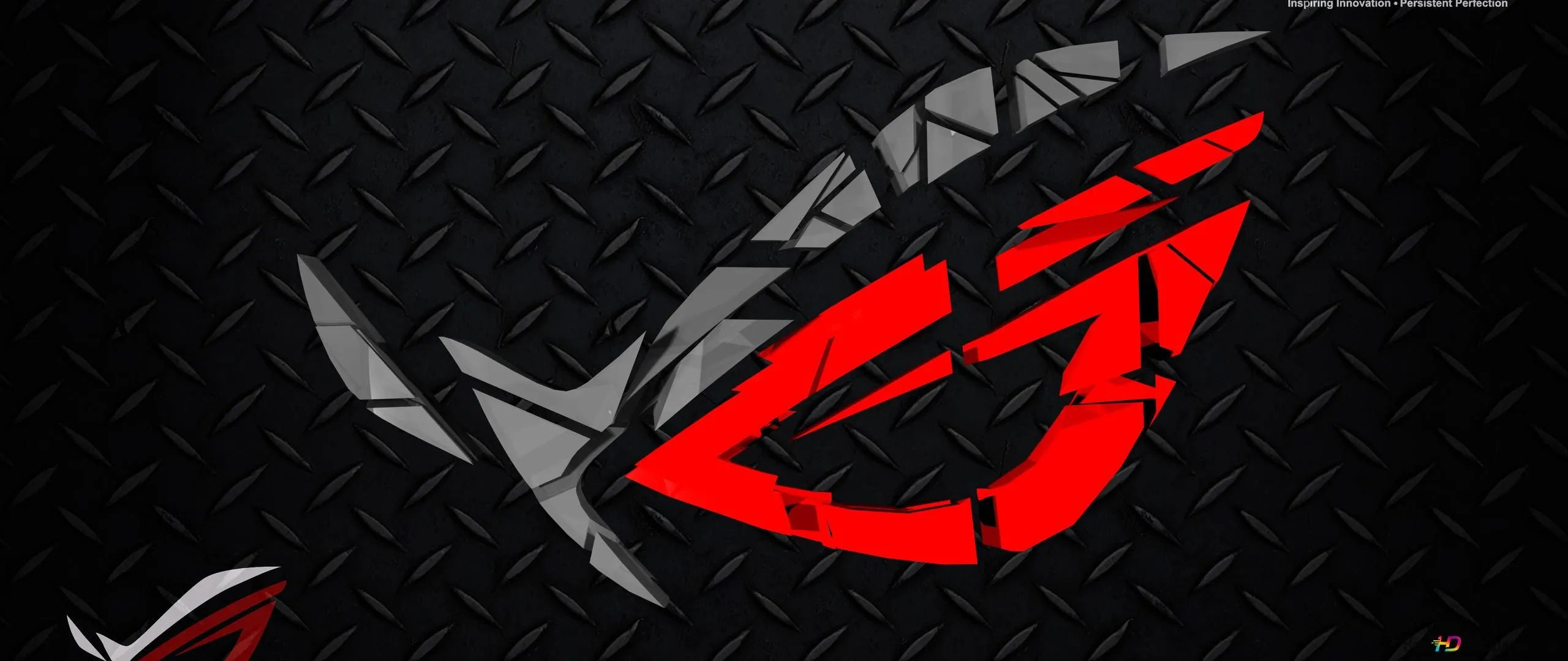 Asus ROG (Republic of Gamers) 3D Dark LOGO 4K wallpaper download