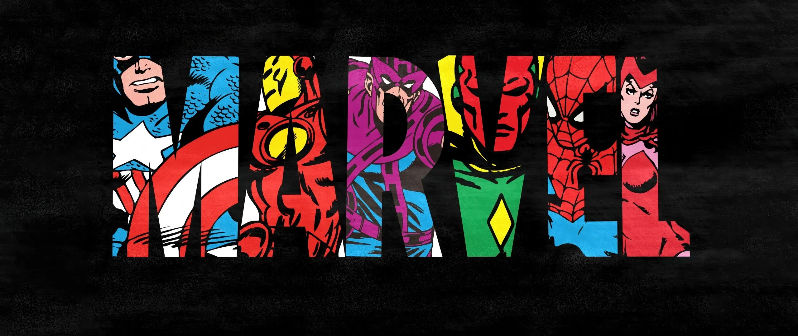 Marvel Wallpaper 4K, Logo, Dark background