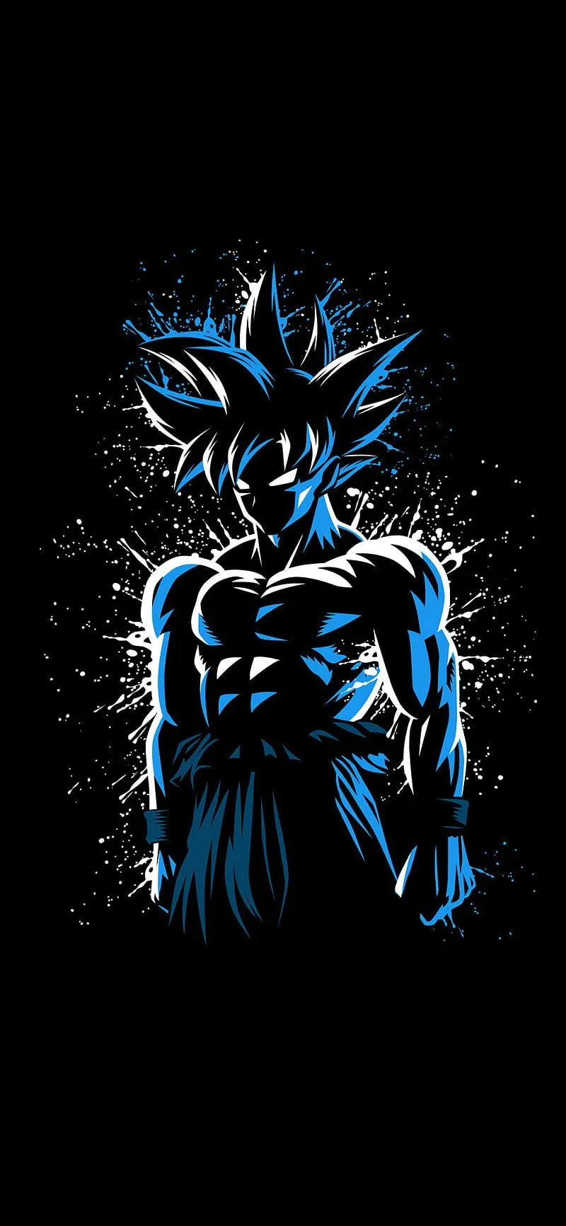 Goku god, blue, super saiyan, HD phone wallpaper