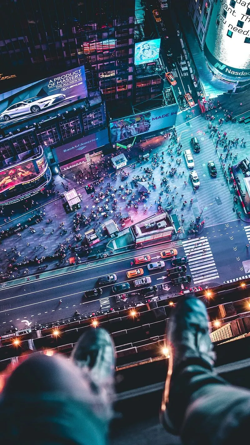 6k vison, 6k vison, city, night, architecture, cities, HD phone wallpaper