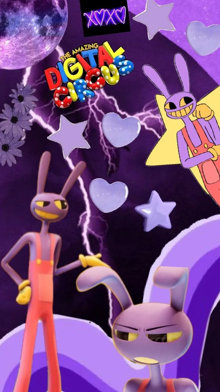 Jax from the amazing digital circus. #Jax #Theamazingdigitalcircusjax #purple #wallpaper