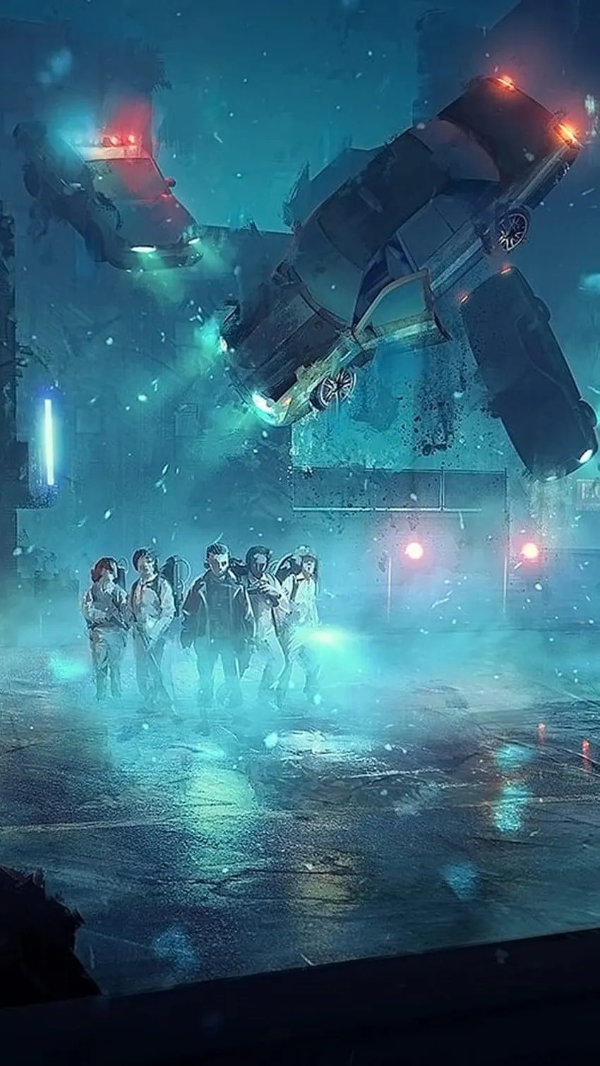 Stranger Things, Blue Theme, Background HD phone wallpaper
