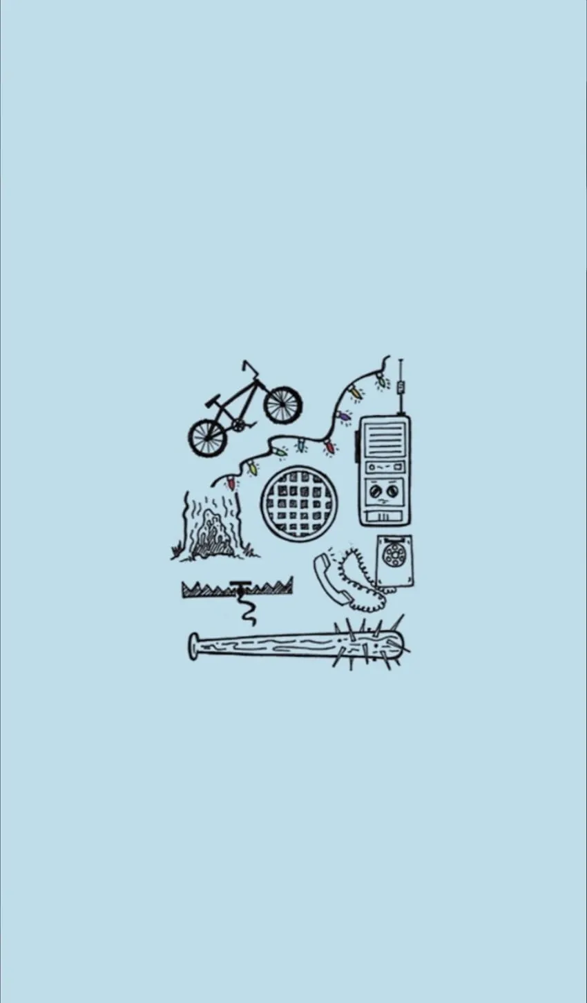 Stranger things, diagram, art HD phone wallpaper