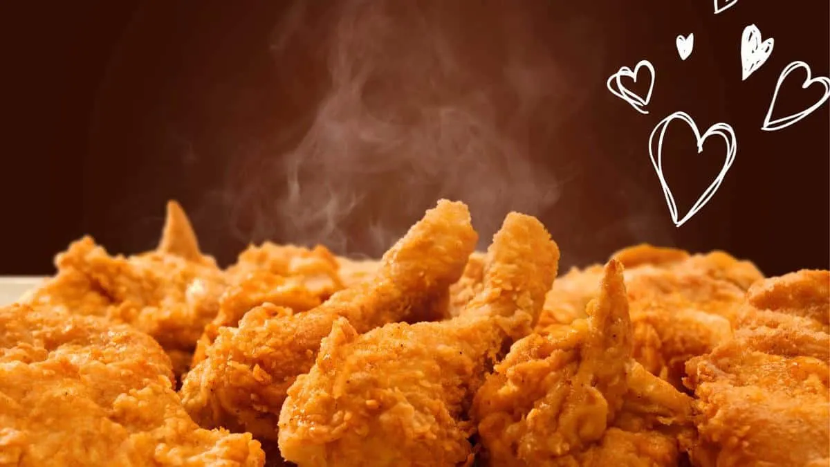Download Crusty Freshly Fried Chicken Wallpaper