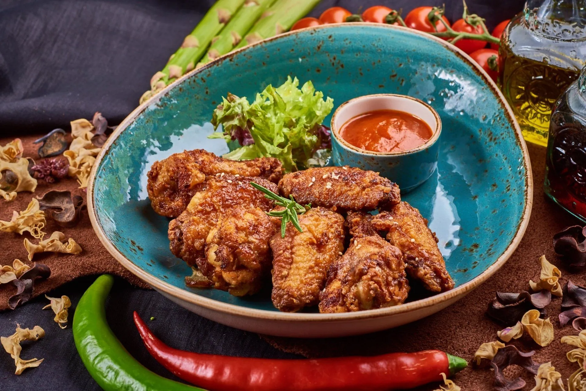 Crispy Chicken Delight: HD Still Life Feastx1335