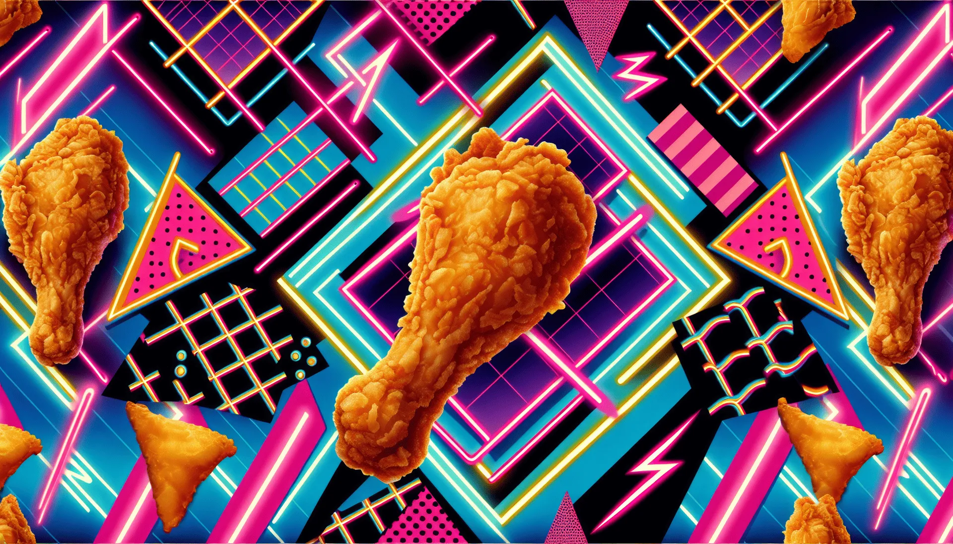 Funky Fried Chicken HD Wallpaper