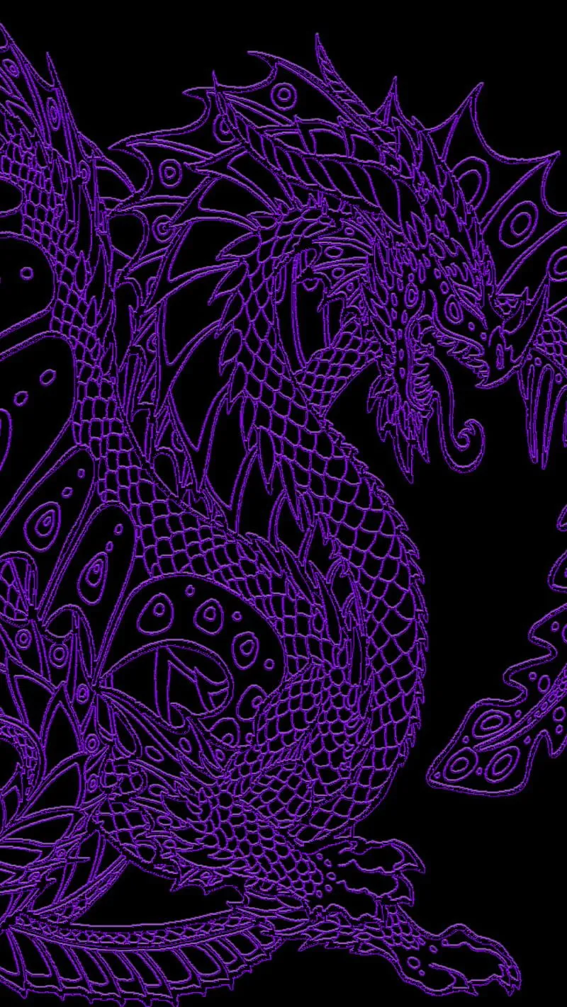 Purple Dragon, awesome, black, cool, dark, darker, shades, HD phone wallpaper
