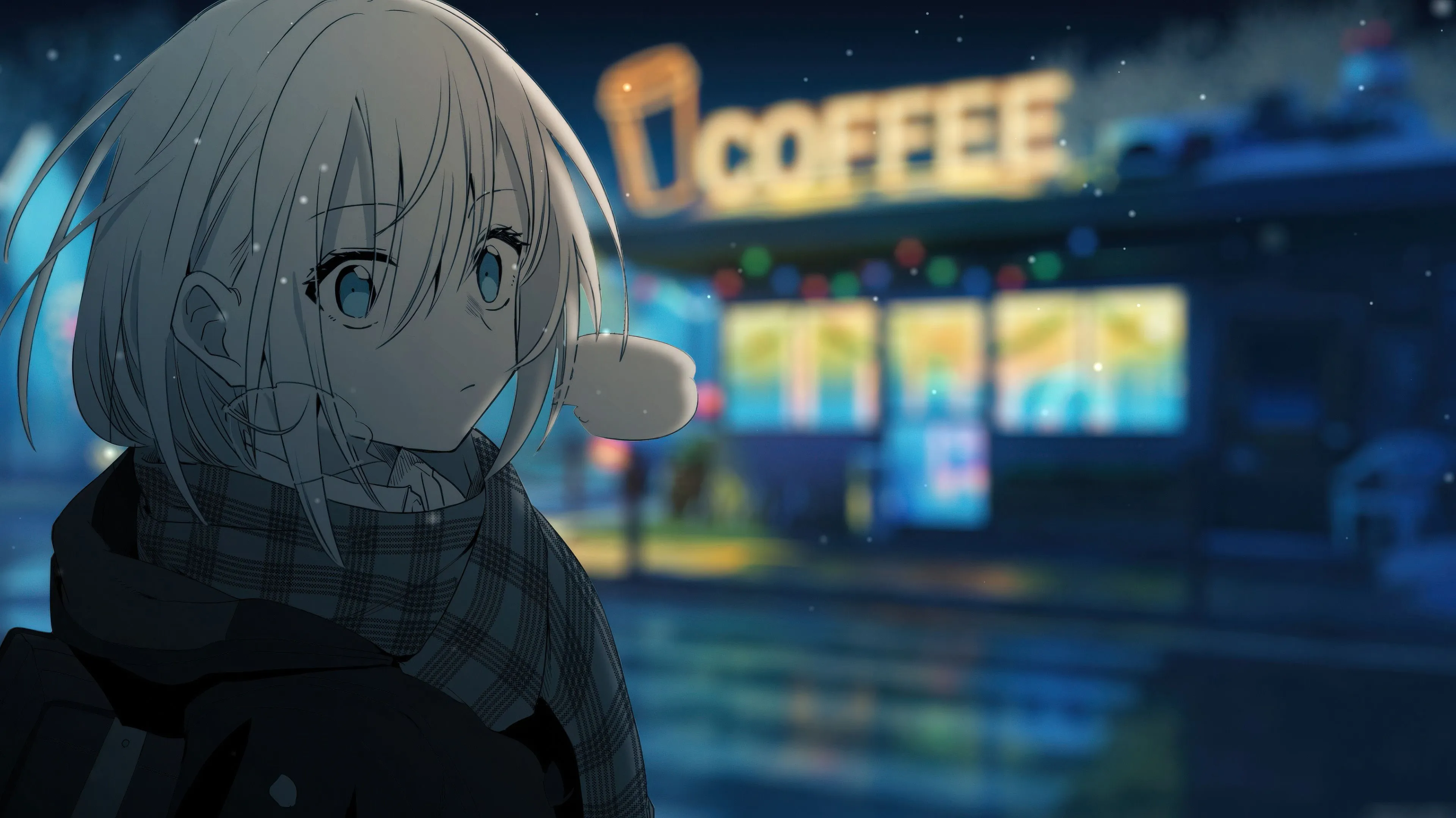 An Anime Girl Cafe Scene Wallpaper, HD Anime Wallpaper, 4k Wallpaper, Image, Background, Photos and Picture