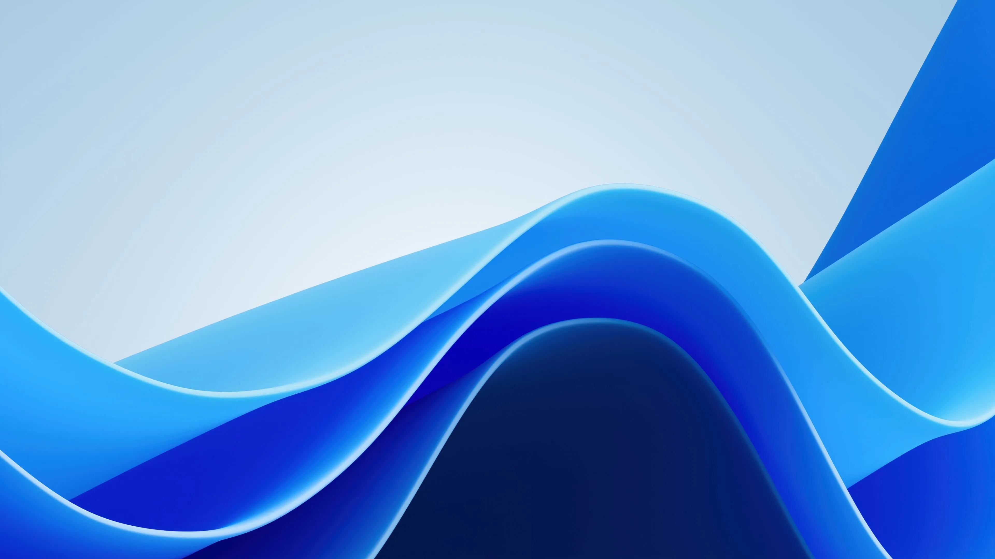 Blue waves Wallpaper 4K, Windows 11, 5K, Blue aesthetic