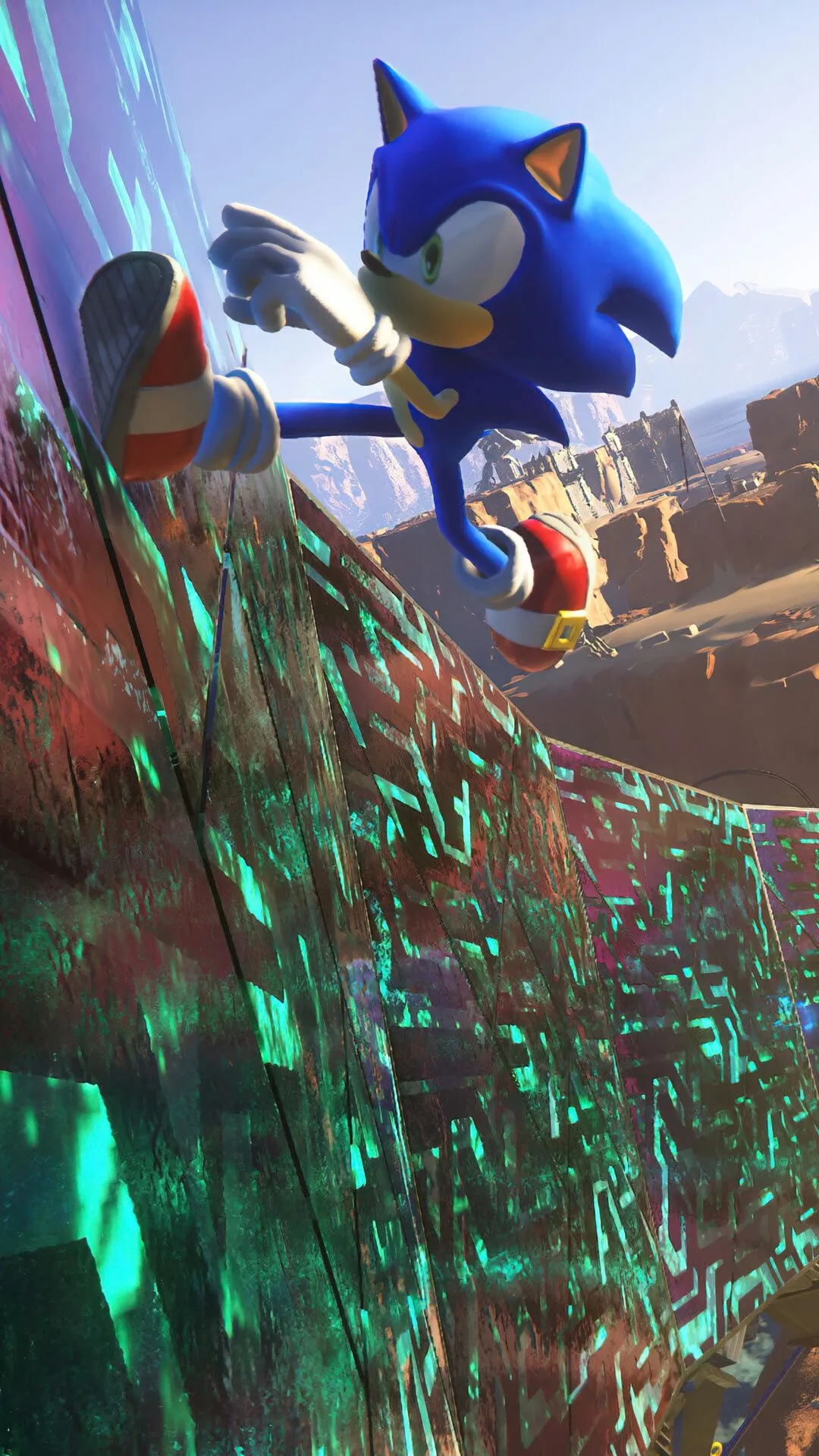 Sonic The Hedgehog In Sonic Frontiers HD Phone Wallpaper