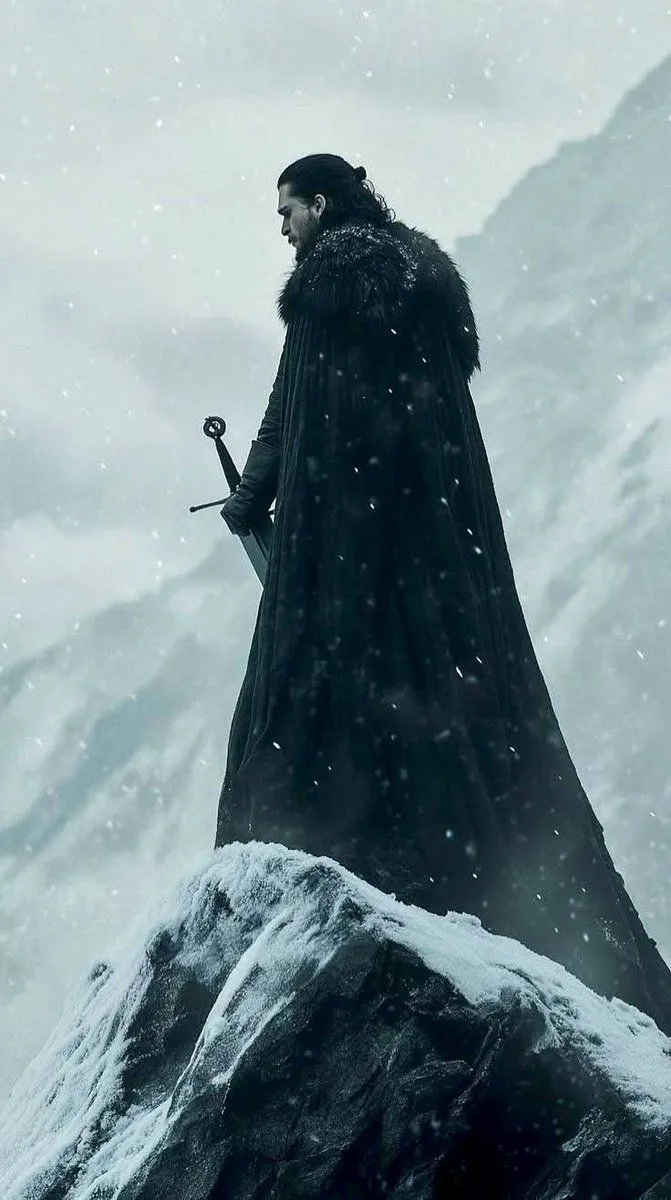 4K HD Android Wallpaper Need Tap Hold Load iPhone iOS theme Jon Snow King in The North Game of Thrones GOT