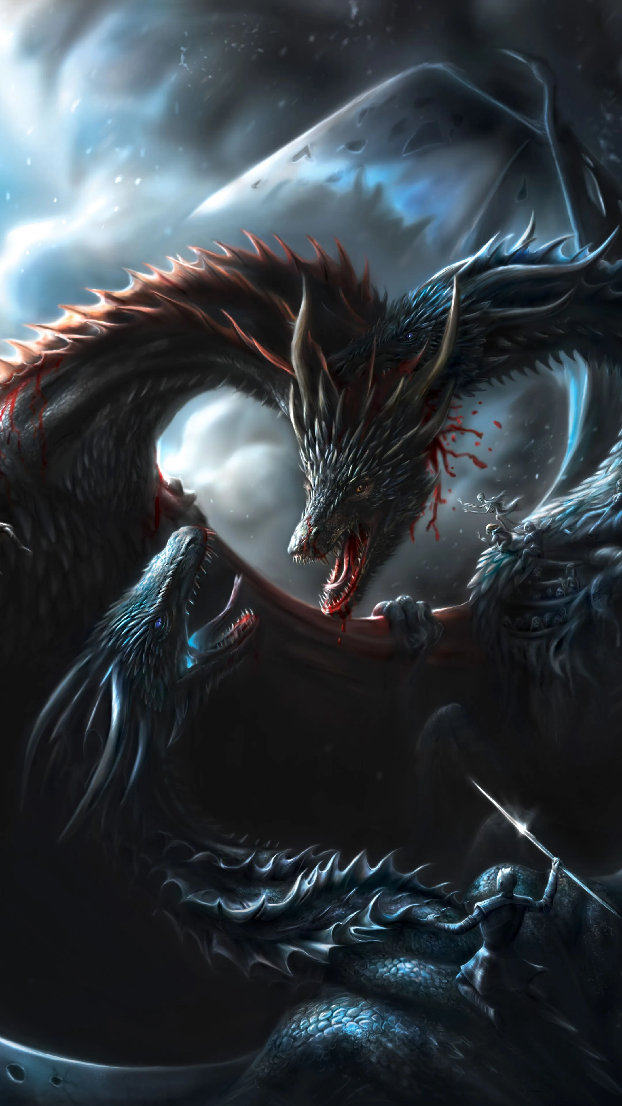 Game of Thrones iPhone wallpaper: Battle for Winterfell