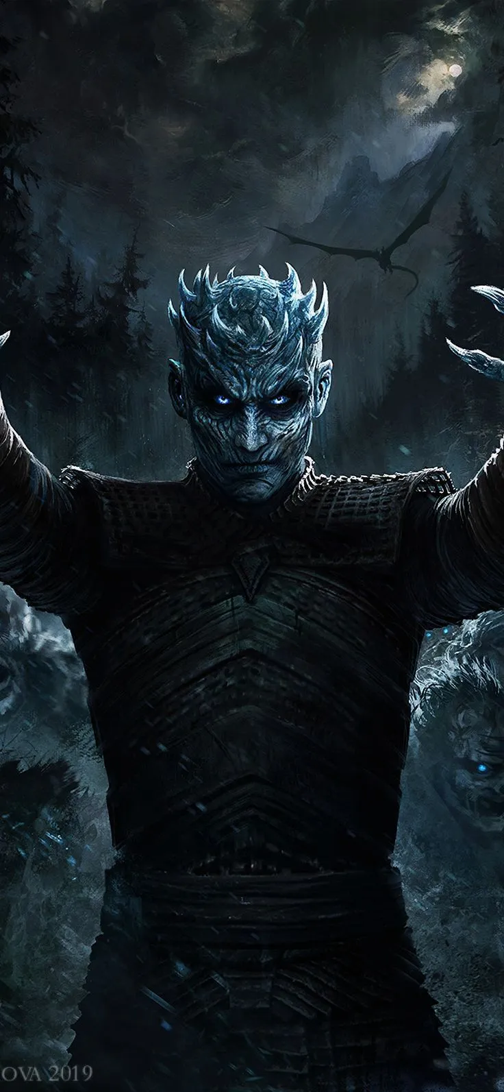 Night King Game Of Thrones Season 8 Art iPhone XS, iPhone 10, iPhone X , HD 4k Wallpaper, Image, Background, Photos and Picture