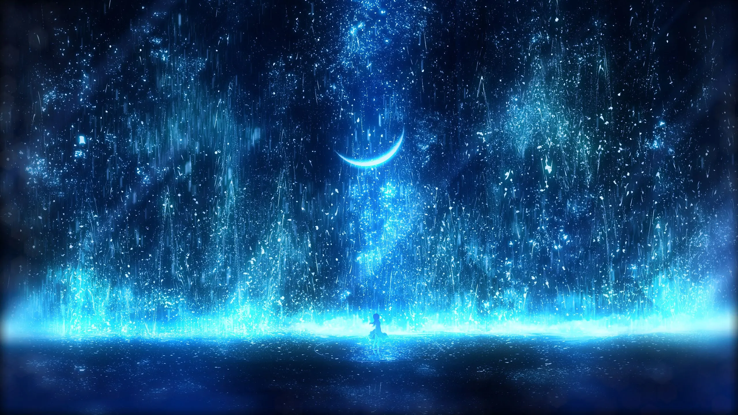 Anime Night Effect Wallpaper, HD Anime 4K Wallpaper, Image and Background